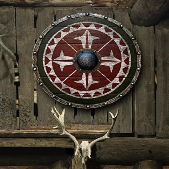Средневековый Uhtred Last Kingdom Аутентичный щит викингов Valhalla Shield