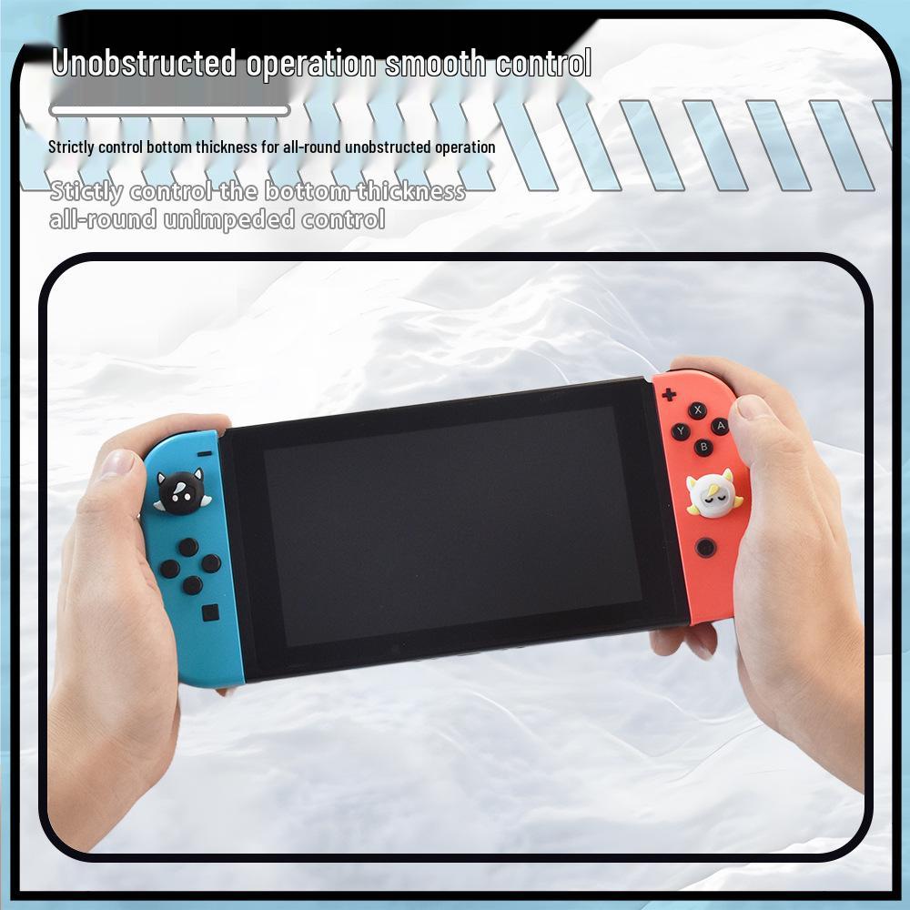 Совместимые контроллеры Switch Черно-белые силиконовые колпачки на стики «Овечки» – Нескользящие, Защитные, Цветные.