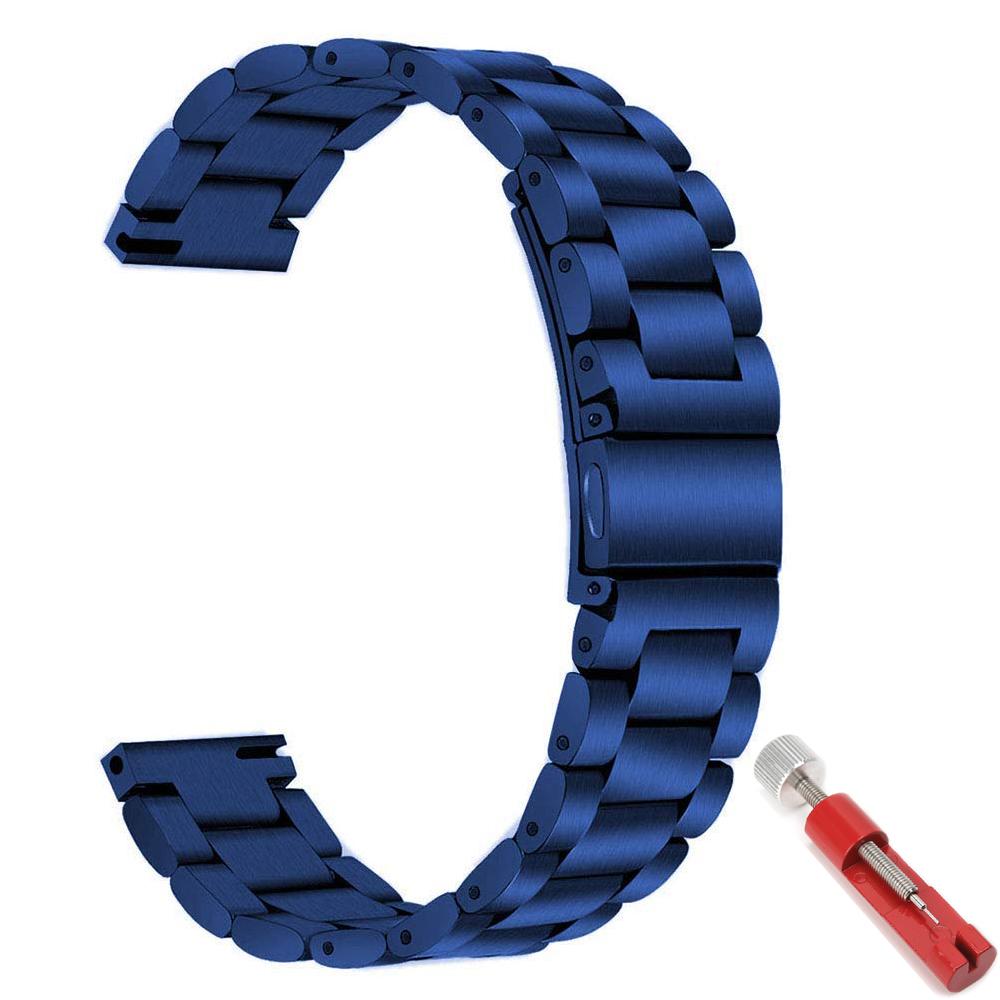 20 мм/22 мм ремешок Для Amazfit GTS/2/3/4/2e/GTS2 Mini/GTR2/2e/stratos/3/4/47 браслет для часов из нержавеющей стали correa Amazfit bip ремешок
