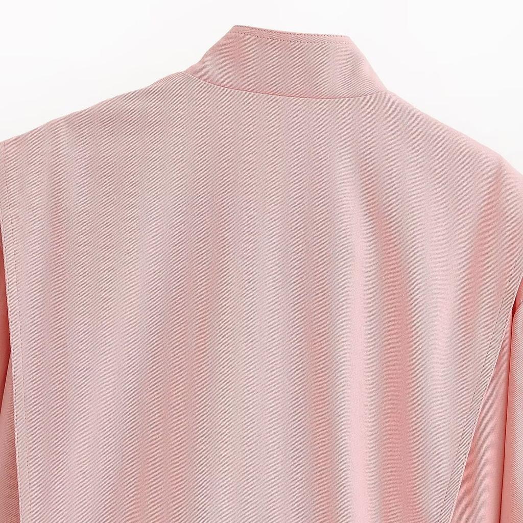 2026 Summer New Arrival: European and American Cross-border Women's Street Fashion Diagonal Ribbed Stand Collar Jacket w09 12192