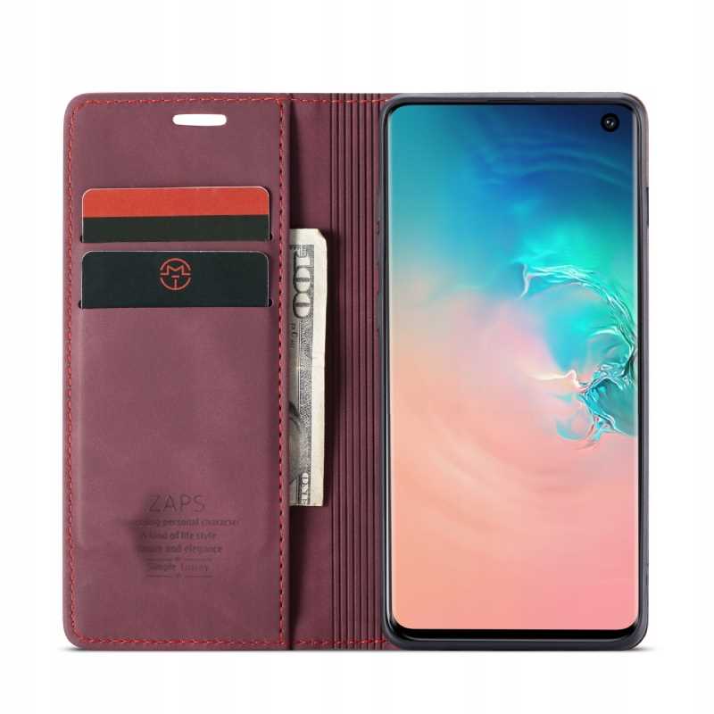 Spacecase Wallet Galaxy S10E Wiśniowy
