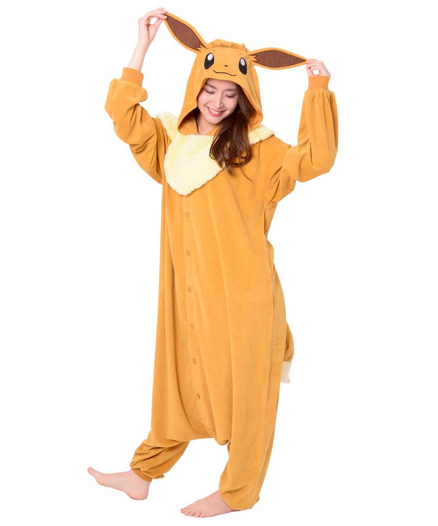 SAZAC Character Pile Kigurumi Pokemon Eevee