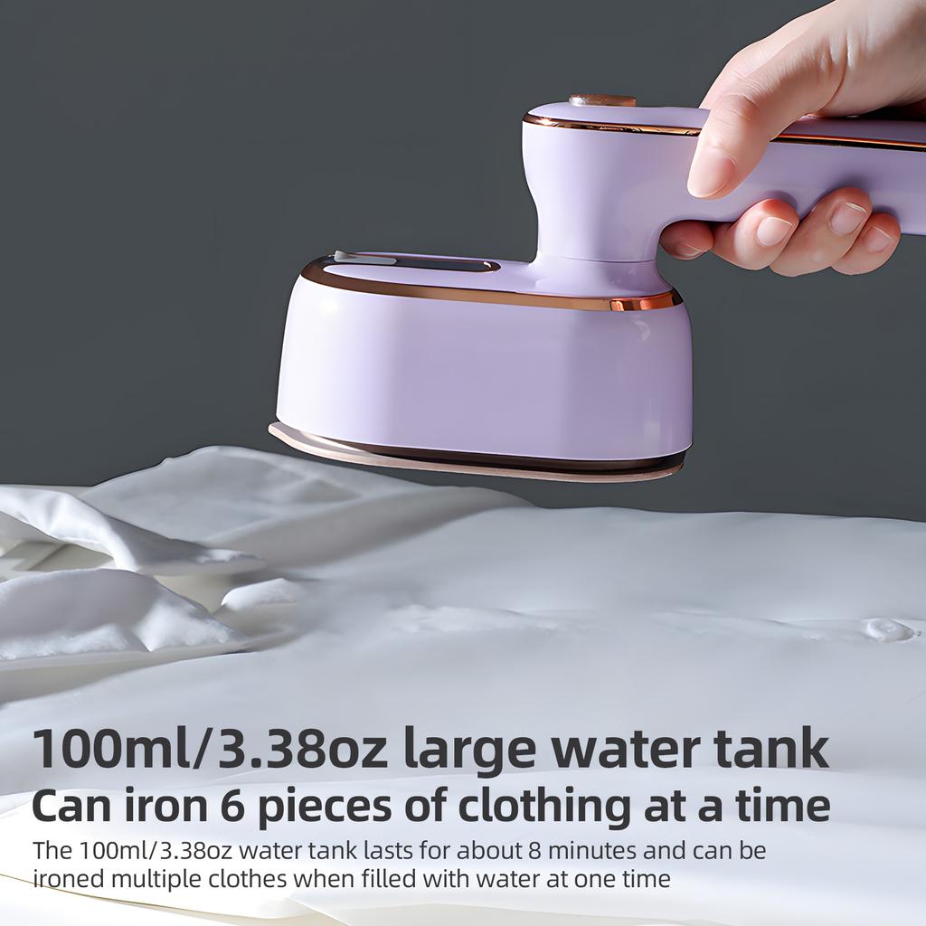 Портативный ручной утюг 20s с быстрым нагревом для удаления морщин на ткани 2 в 1 вращающийся утюг для путешествий отпариватель