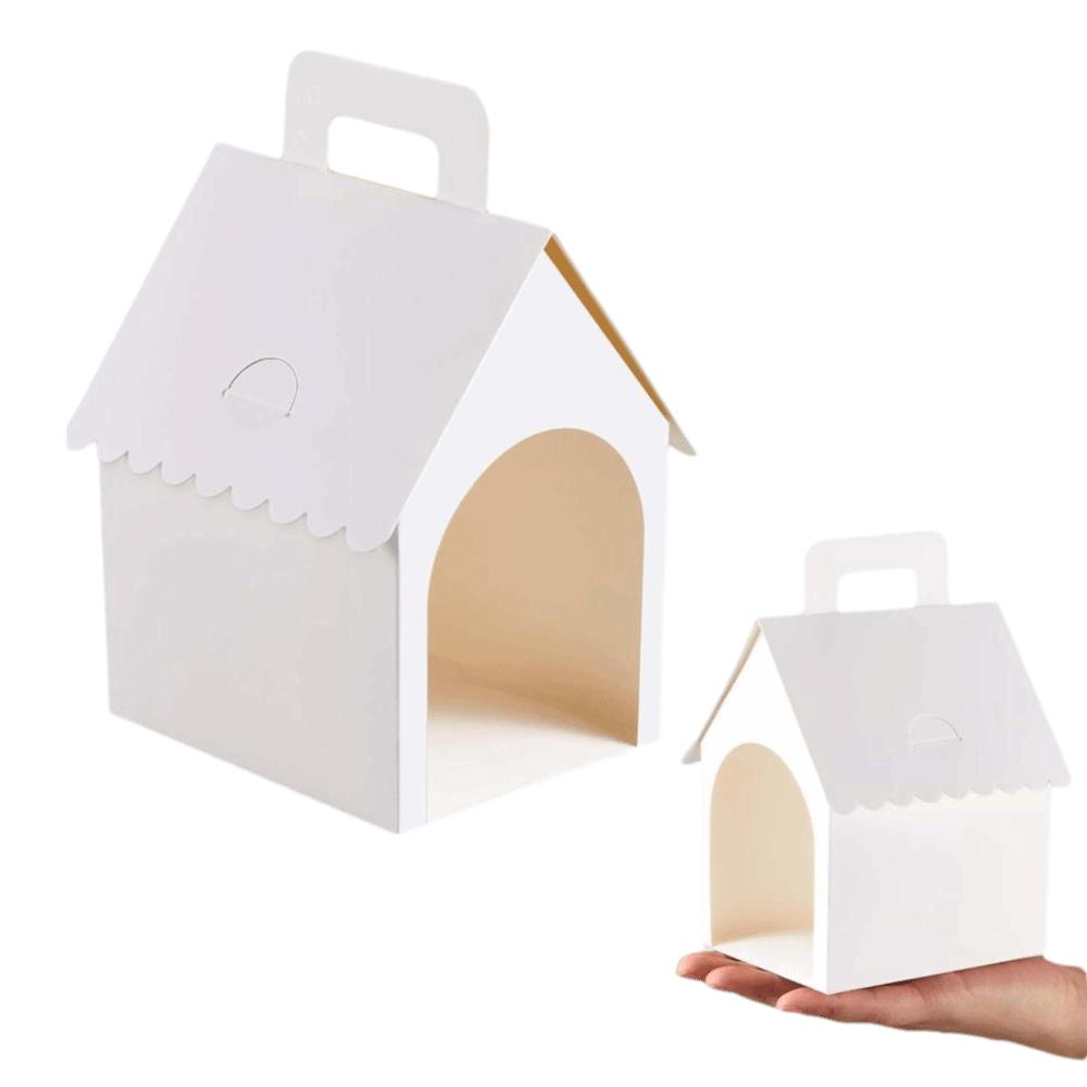 Blank Paper Gift Boxes Miniature Boxes Dog House Shaped Boxes Treat Gift Boxes  Home Decor