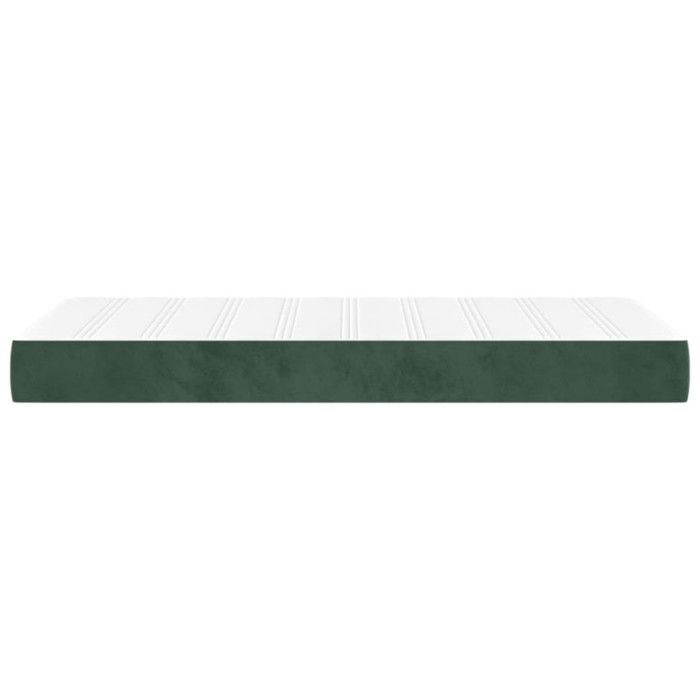 347711 vidaXL Pocket Spring Bed Mattress Dark Green 90x190 Cm Thickness 20 Cm