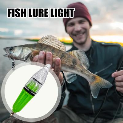 Светодиодная лампа для приманки для рыбалки, водонепроницаемая красочная лампа для приманки рыбы, погружной светильник с глубоким падением, подводная лампа для сбора рыбы, аксессуары для рыбалки
