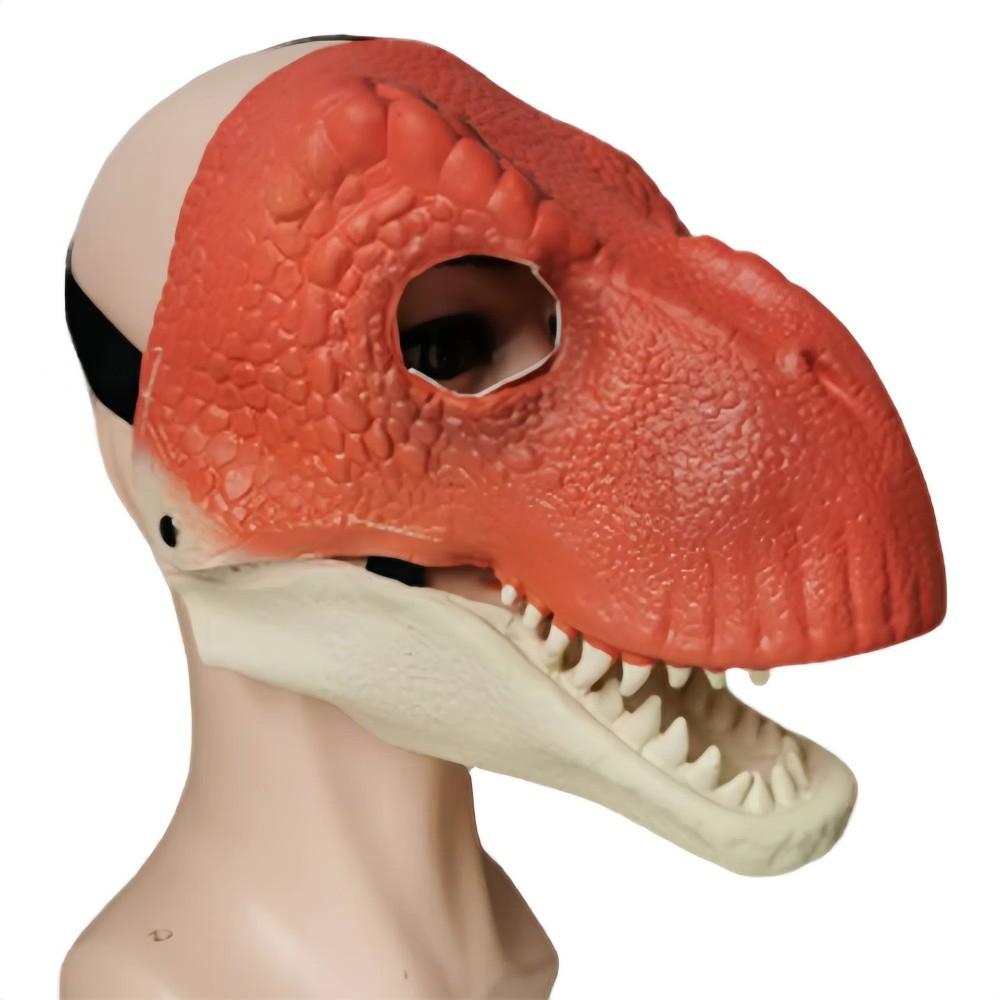 Cosplay Props Dinosaur Headgear Open Mouth Raptor Dino Mask Lifelike Dragon Headwear  Gifts