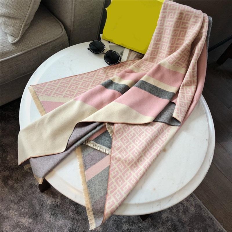 0G Thickened Version Retro Bird Scarf Women's Winter High-end Warm Scarf Imitation Cashmere Shawl