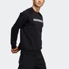adidas Th Swt Dk Ref Logo Printing Sports Pullover Round Neck Black Men's GP0995