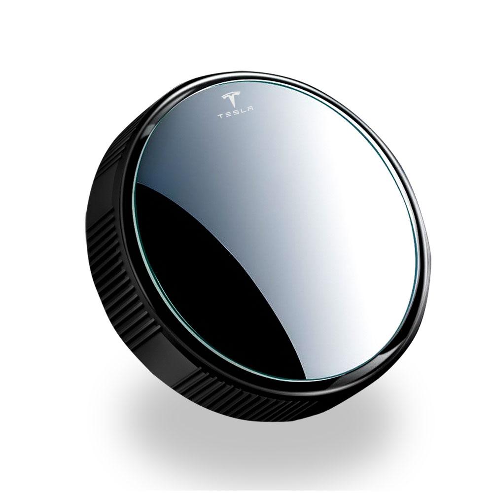 CQPKJ1 2Pcs Round Frame Convex Blind Spot Mirror Reversing Mirror For Tesla Model 3 Model S X Model Y Roadster SpaceX Cybertruck Coil