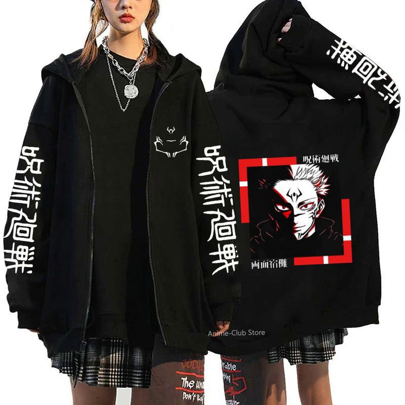 Горячие толстовки с капюшоном в стиле аниме Jujutsu Kaisen Gojou Satoru