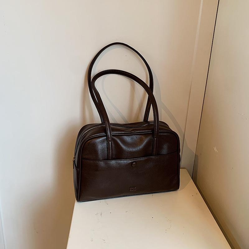 Ретро сумка женская большой вместимости 2025 новая осень и зима универсальная повседневная на плечо подмышку сумка для работы и поездок сумка-подушка