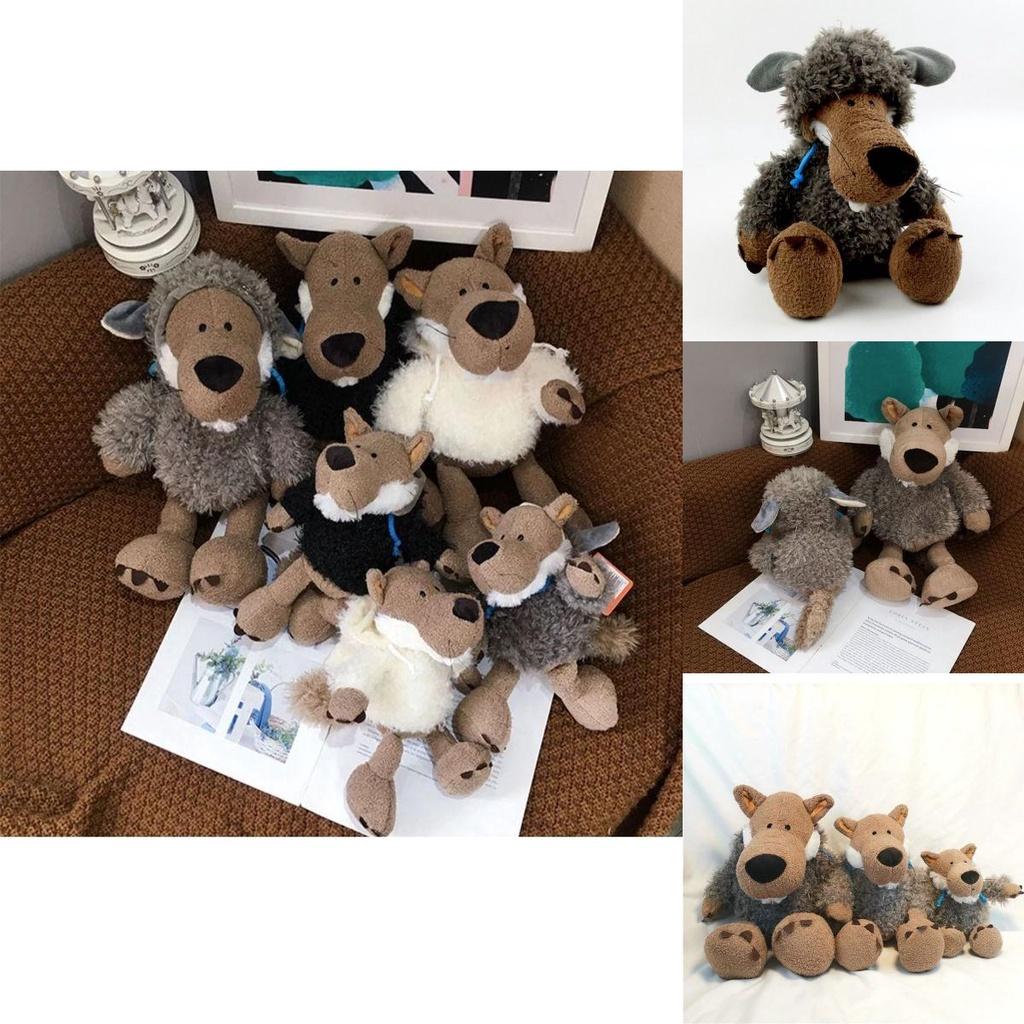 Очаровательные Германия Супер Милые Плюшевые Игрушки Волки с Шапкой для Уютного Домашнего Декора Подарки