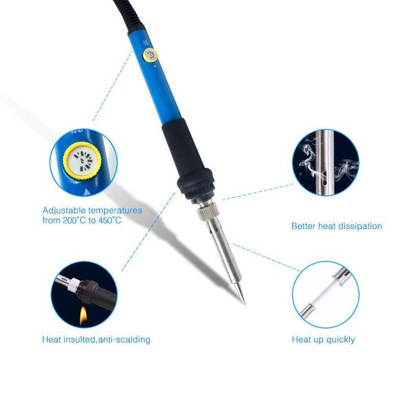 Паяльник с регулируемой температурой, электрический разъем UR 60 Вт 80 Вт, сварочная паяльная паяльная станция, инструмент для ремонта насадок для термокарандашей
