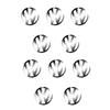 3D Nickel Metal Car Indoor Waterproof Badge Sticker Auto Cover for Volkswagen VW Golf 4 Motion MTM Touareg Passat GTI RLine R32 ze7