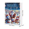 Christmas Countdown Calendar 2025 Advent Calendar 2D Acrylic Ornaments Set with Snowman Design for Christmas Tree Decorations