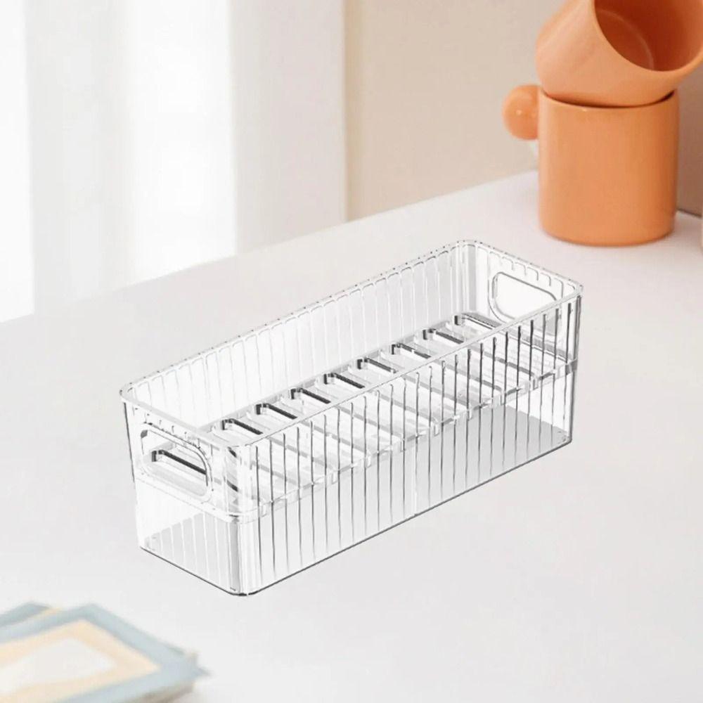 Transparent Phone Case Organizer Large Capacity Clear Cosmetics Container Cabinet Storage