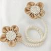 Flower Curtain Magnetic Tie Rope Backs Holdbacks Buckle Clips Accessory Rods Accessoires Hook Holder Home Decorations