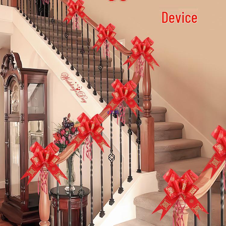 Свадебный декор: Лестничные перила, Цветочные композиции, Ленты и Аксессуары для номера молодоженов