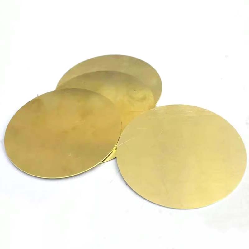 Dia 20mm-100mm H62 Brass Round Plate Circular Flat Sheet Disc CNC Metal Material Thick 0.5mm 0.8mm 1mm 1.5mm 2mm 2.5mm 3mm - 6mm
