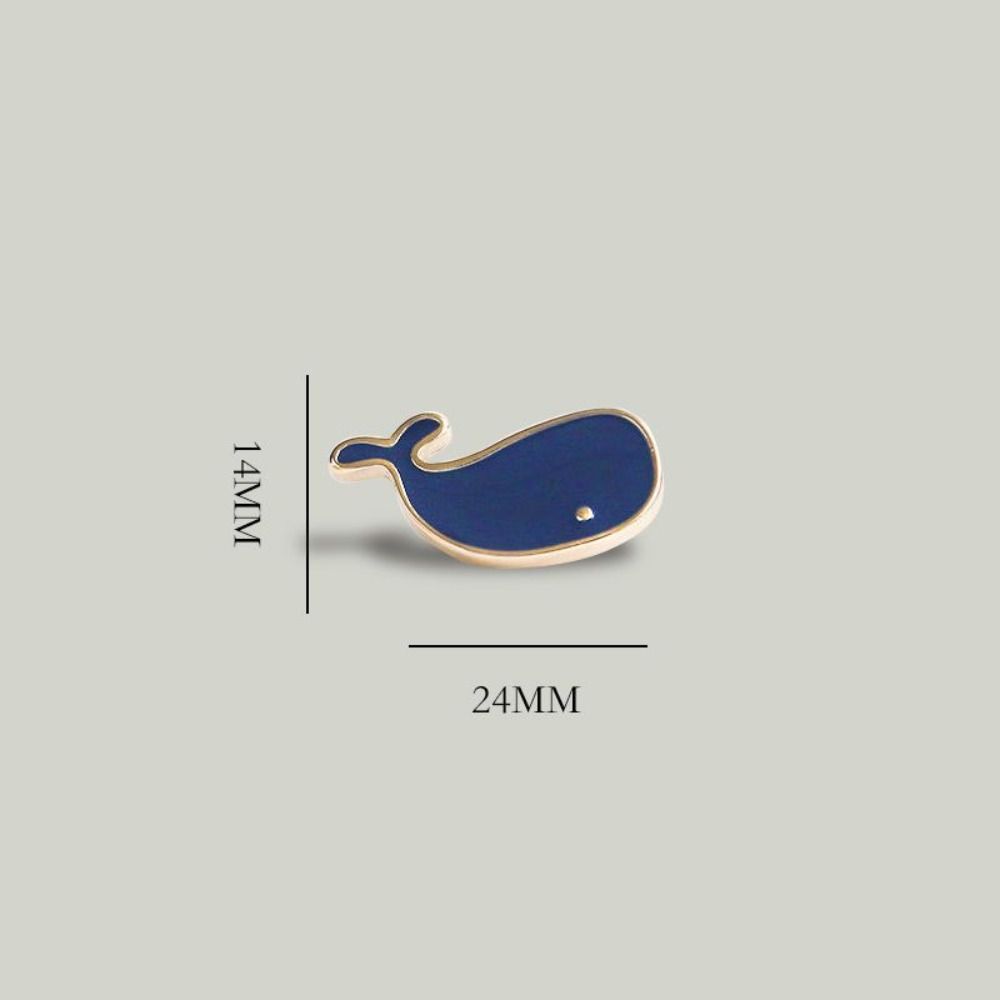 Black White Sirikit Kitiyakara Brooch Whale Shaped Whale Shark Brooch Whale Breastpin  Jewelry Gift