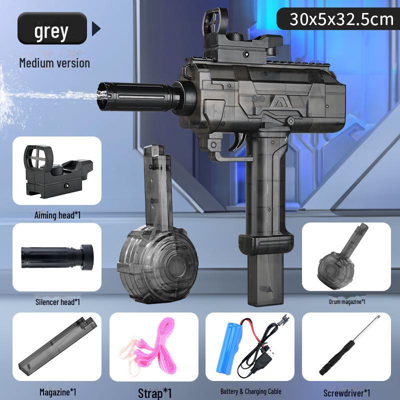 Водяной пистолет Uzi Electric Burst для детей – игрушка большой емкости для водных боев