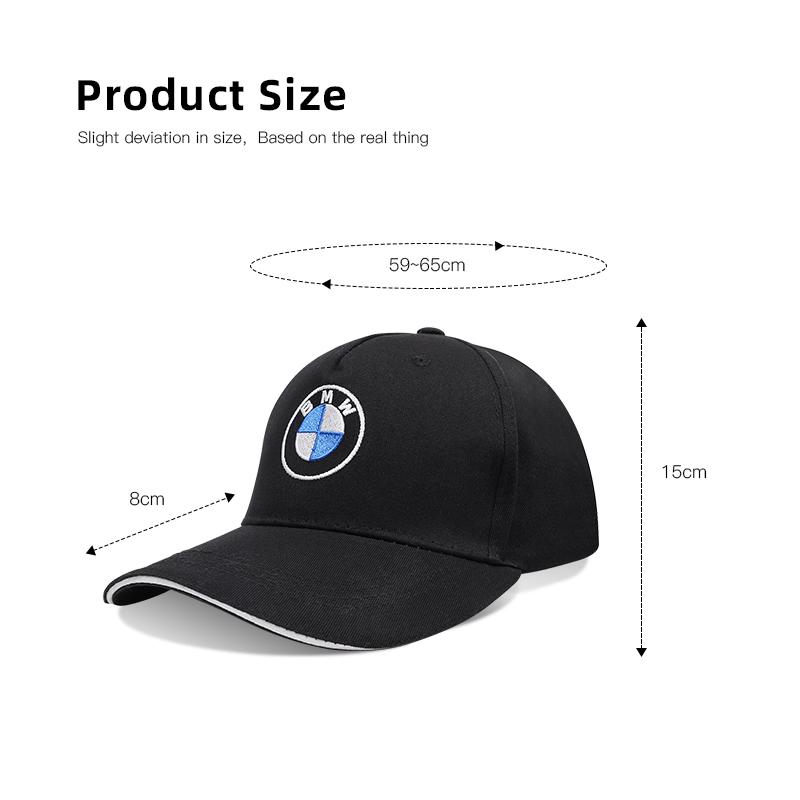 For BMW Car Emblem Embroidery Snapback Baseball Cap Spring And Autumn Outdoor Adjustable Auto stickers Casual Hats Sunscreen Hat YA1