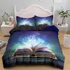 Magic Book Duvet Set Suitable For Boys And Girls Bedroom Decoration Bedding Three-Piece Set