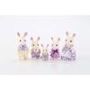 Sylvanian Families Lavender Rabbit Family Toy Set with Accessories and Detailed Features