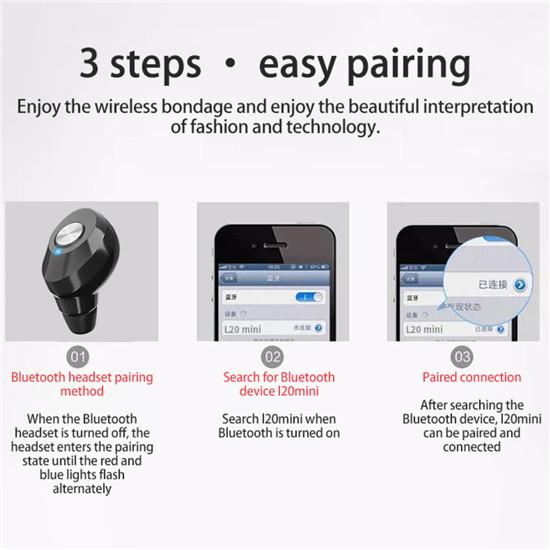 Mini Bluetooth 5.2 Wireless Headset Outdoor Trend Sports Monaural Headset Noise Reduction Earphone Unisex