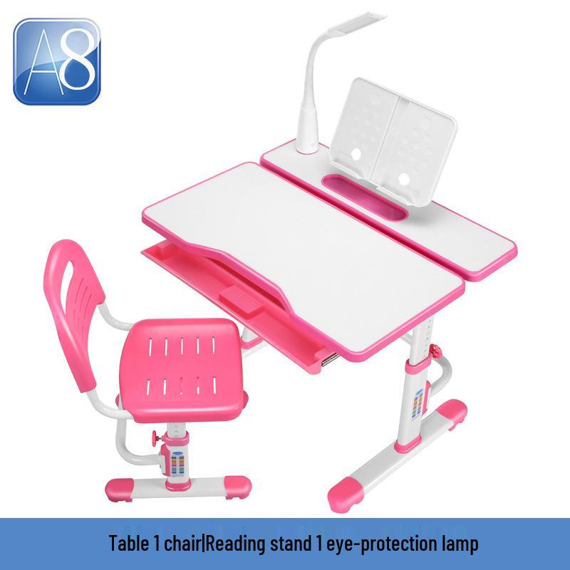 Tongben Shi 80 см Детский регулируемый комплект стол и стул для учебы с защитой осанки и зрения