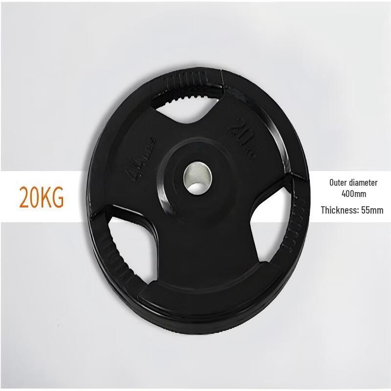 Rubber-Coated Hand Grip Barbell Plate