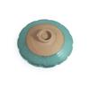 Handmade Ceramic Bird Bath, diameter 43cm Height 45cm, Gradient Turquoise High-Gloss Glaze, Frost-resistant & Weatherproof for Garden and Terrace
