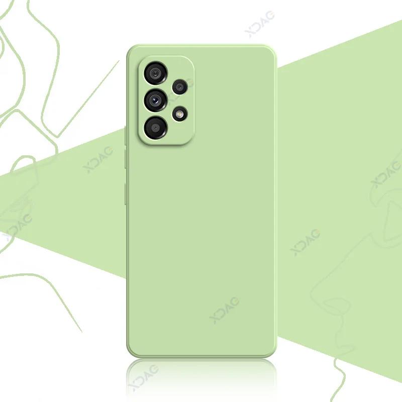 Официальный мягкий чехол для Samsung Galaxy A13 A23 A33 A53 A73 SamsungA33 SamsungA53 SamsungA73 квадратный жидкий силиконовый чехол