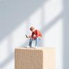 Миниатюрный Мужчина на Туалете Детализированный 1:Фигурки масштаба 64 Фигурка для