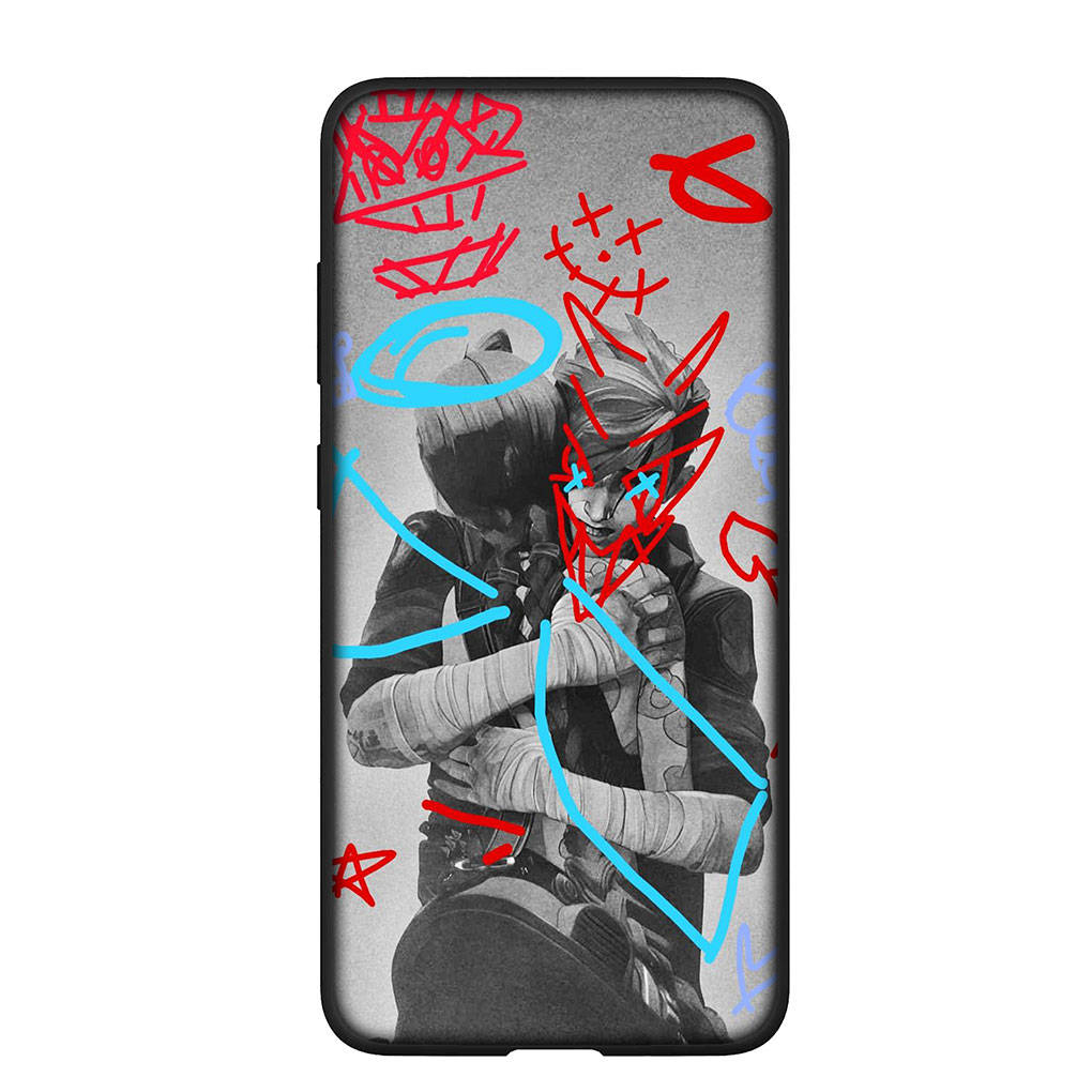 Для iPhone 16 15 Xiaomi Redmi Note 13 12 11 Pro Max X 9 14 Plus XR Samsung Galaxy A15 S24 S23 Huawei OPPO чехол аниме Arcanes игра Jinx Vi чехол для телефона