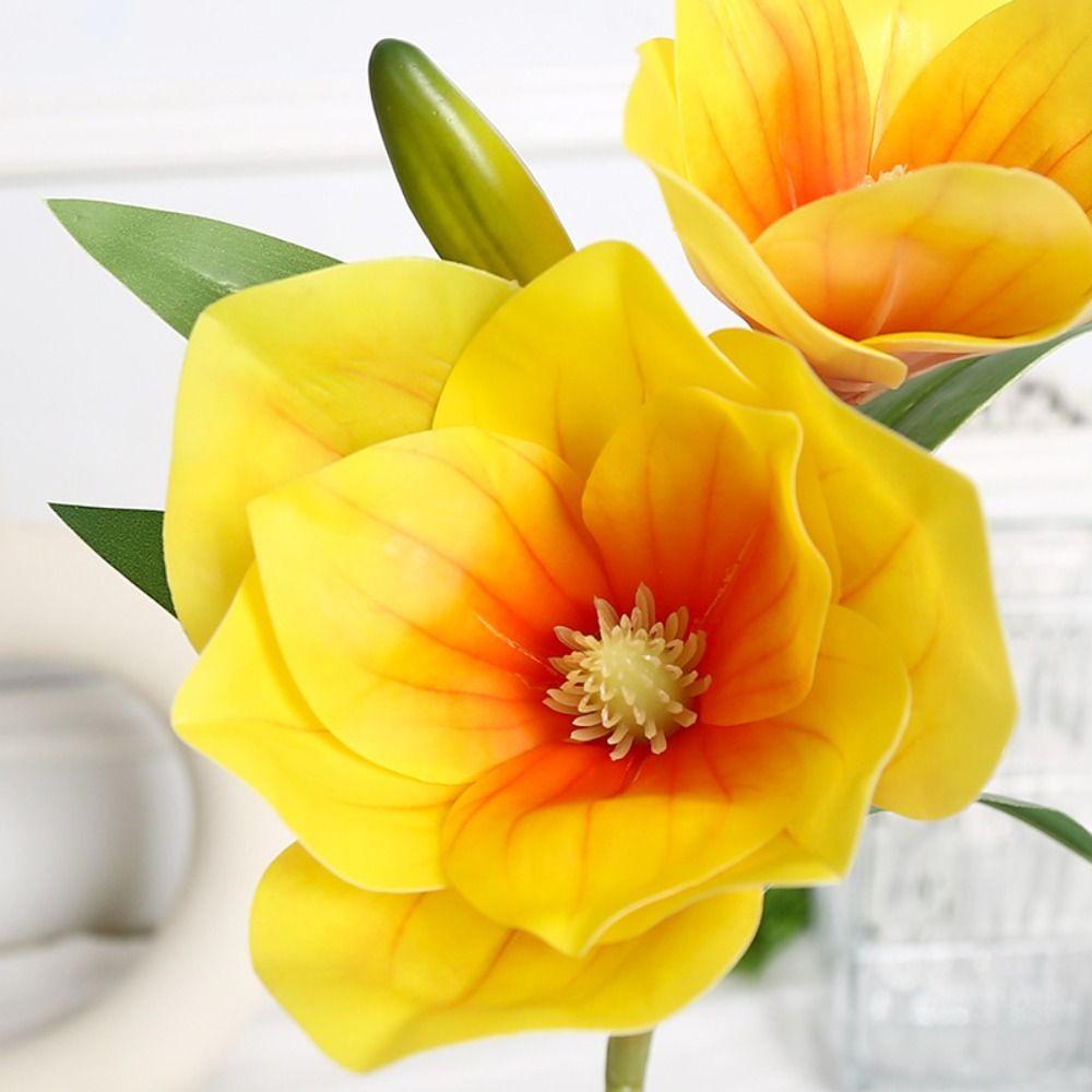 Photography Props Magnolia Artificial Flower Ornaments Festival Table Flowers Decoration