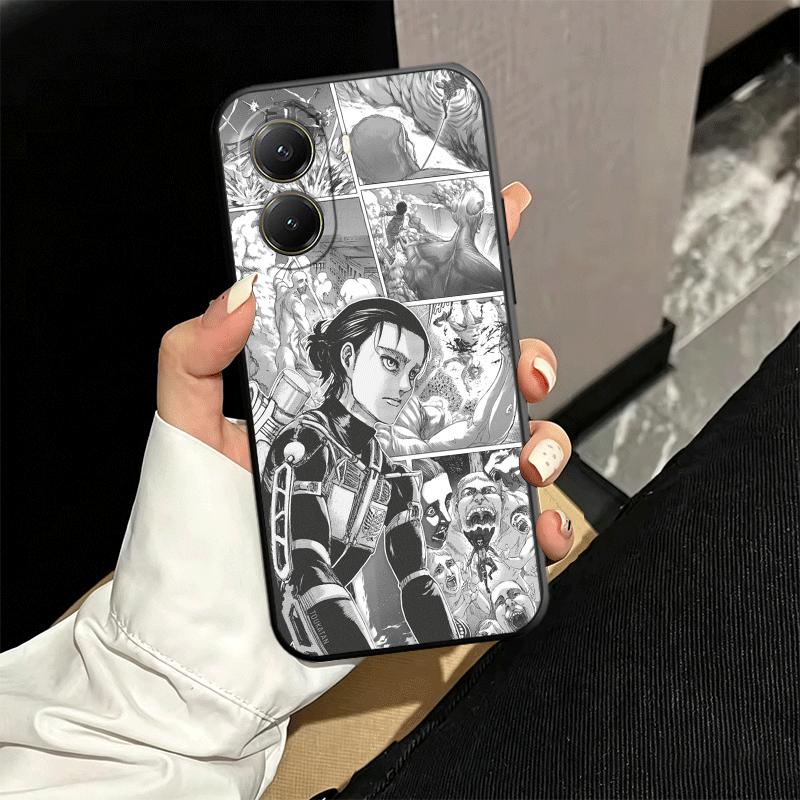 Мягкий чехол для телефона с аниме-рисунком «Атака титанов» для Xiaomi Poco X5 X6 X7 X8 Pro Max X3 F7 F8 Ultra M8 M7 M6 M5 Redmi 15 15C 14C 13C 12