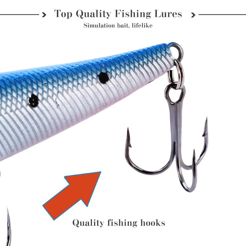 Fishing Baits ABS Plastic Popper Fishing Lures Topwater Fishing Lures Saltwater Freshwater Fishing
