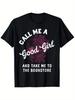 Call Me A Good Girl Skull Rose Bookstore T-shirt