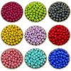 27 Colors Round Acrylic Loose Beads DIY for Jewelry Making Necklace Bracelet Accessories Sewing Handcrafted