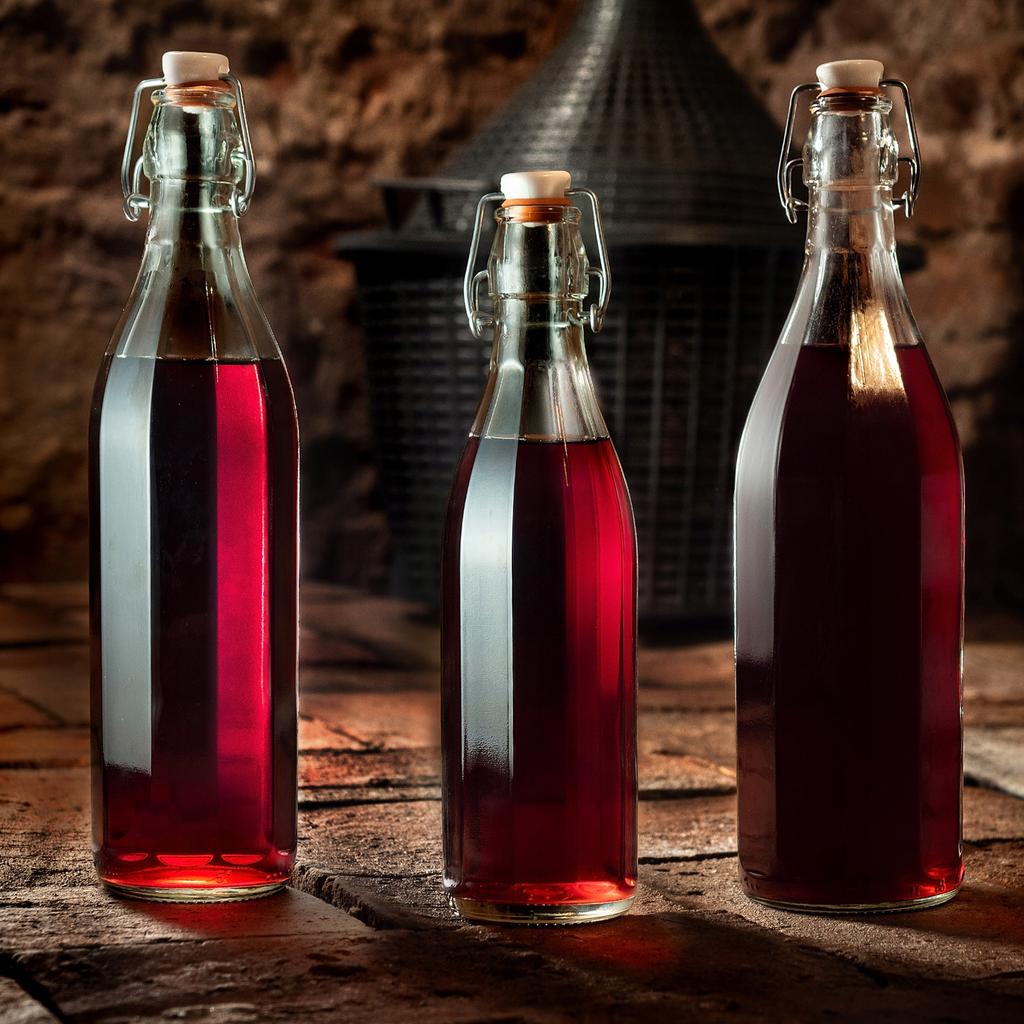 KADAX Butelka Szklana Na Nalewkę Sok Wino Korek 0,5L