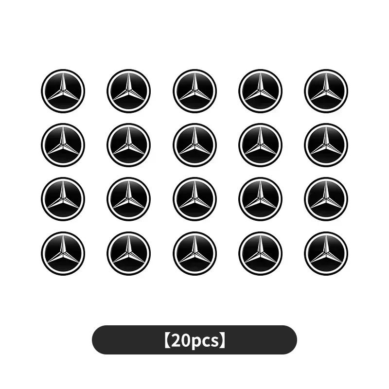 Car Door Lock Keyhole Protective Cover Stickers Key Hole Decals For Mercedes Benz AMG A C E Class W201 W210 W108 W204 W205 W203 XABCE1
