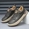 Брендовые мужские кроссовки с открытыми носками, роскошная мужская повседневная обувь, дышащая обувь из натуральной кожи, модная обувь для вождения, ходьбы, скейтбординга