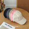 Washed Cotton Baseball Cap with P Letter Embroidery, Big Head Size Adjustable Unisex Dad Hat for Casual Daily Wear