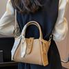 Модная портативная сумка-тоут для поездок на работу, сумка премиум-класса, женская новинка 2025 года, с замком-шелковым платком, повседневная универсальная сумка через плечо