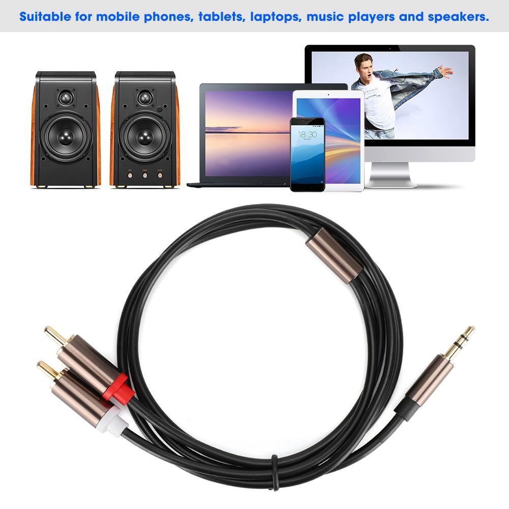 Шнур динамика, кабель, аудиолиния, кабель для сабвуфера компьютера Телефон 2-в-1 для динамика ПК Ноутбук для сабвуфера