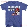Жевательная резинка Big League Chew Винтажная Ручка Бэттера Усы-руль Мужская Футболка винтажная Стирка Модная Удобная Универсальная Унисекс
