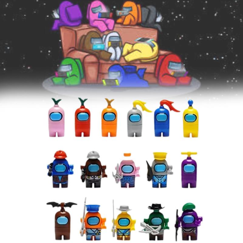 Увлекательные Космос Среди Нас 16 Персонажей Мини Конструкторы Идеально Подходят Для Детских Игр