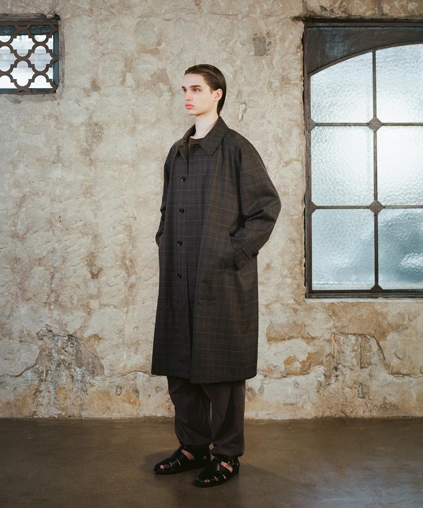 Shirter Soutien Reglan Coat (Check Brown)